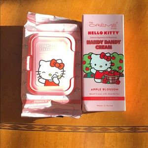Hello kitty cream & makeup removal